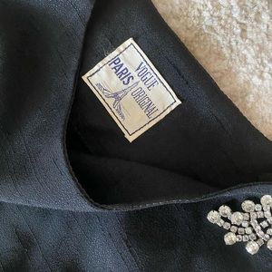 Black mini vintage vogue dress fits like a size 2